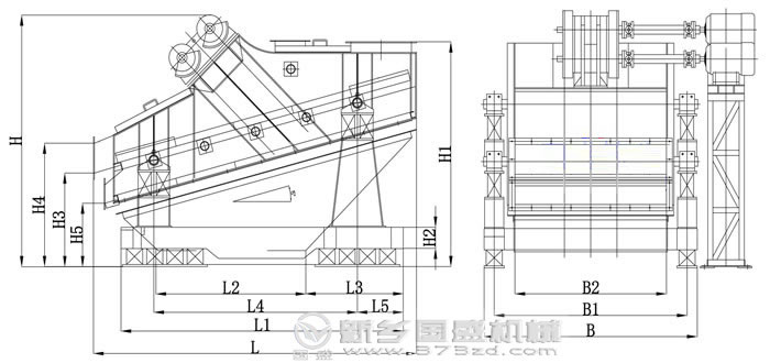 高效重型振動(dòng)篩結構